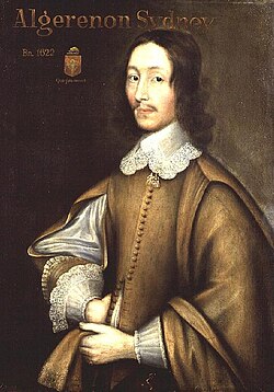Portrait of Algernon Sidney, painted around 1665
